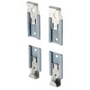 CRL Nickel Plated Adjustable Mirror Clip Set for 1/2 in
