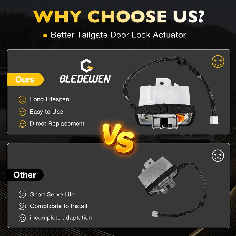 Trunk Latch Tailgate Lock Actuator Compatible with Toyota Sequoia 2008-2021