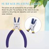 BENECREAT Double Nylon Jaw Flat Nose Pliers Mini Steel Wire