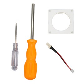 Gaming Console Mini Cooling Fan 3D Print Kit Quiet Replacement Mini Cooling Radiator for NGC White