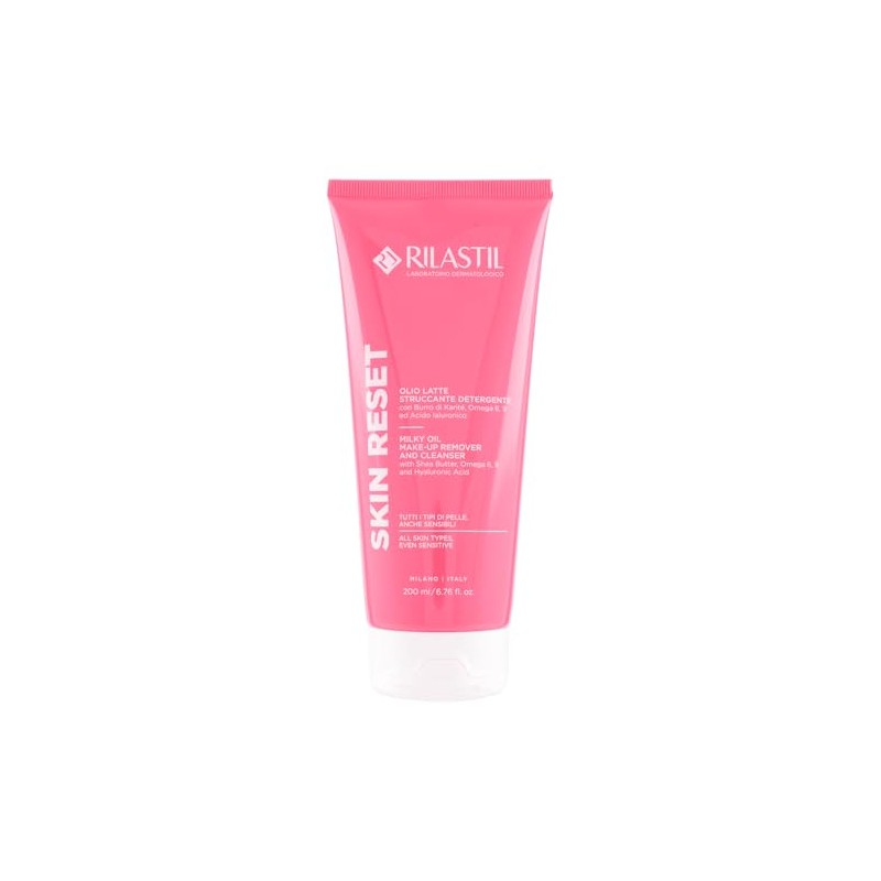 Rilastil Skin Reset Olio Latte Struccante Detergente, Nutriente, Emolliente e