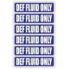 Unbranded/Generic 6pcs - DEF FLUID ONLY Vinyl Stickers Decals Diesel