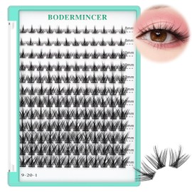 Bodermincer Bodermincer Eyelashes Clusters 10-12-14mm Mixed/12-14-16mm Mixed/14-16-18mm Mixed/16-18-20mm Mixed Nature D Curl False Lashes Cluster Eyelashes (MY008# 8-10-12-14-16mm MIX)