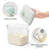 Tourdeus Formula Container - 1700ml Pop Top Milk Powder Container,