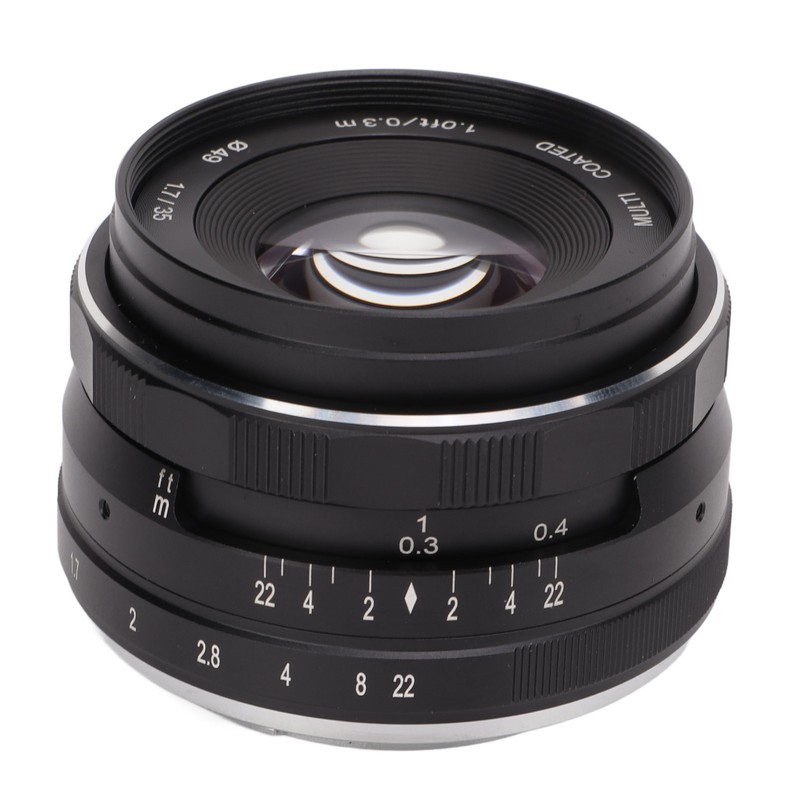 Meike 35mm F1.7 Lens APS C Frame Manual Prime Lens