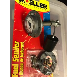 Moeller  GAS MARINE FUEL GAUGE SENDER 7-1/2" BOAT MOELLER 114 03575010 WITH GAUGE ON TOP