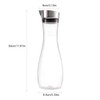 Juice Bottles, Transparent Water Bottle, 1.2 L Acrylic Transparent Bottle,