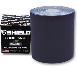 SHIELD Turf Tape Football – USA Made – 30 Ft, Flexible Arm Protection, Sweatproof Athletic Tape, Durable 4-Way Stretch – Black