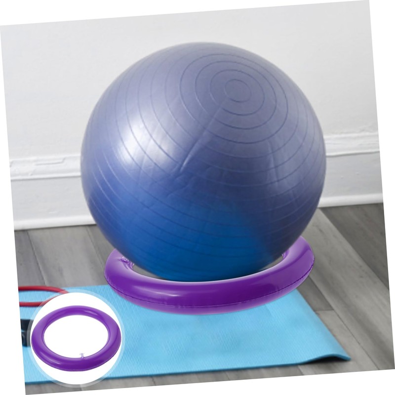 GRIRIW Inflatable Yoga Ball Base with Fixed Ring Round Support