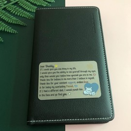 Dad Wallet Insert Card Daddy Birthday Greeting Cards Inspirational Graduation Christmas Gifts Papa Appreciate Pocket Love Note Cards Quotes Fathers Day Present from Son Daughter for My Daddy Keepsakes