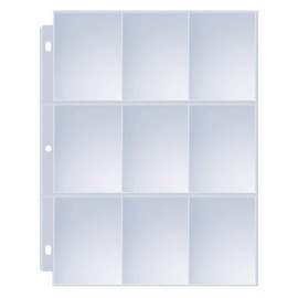 60 Pack 9 Pocket Page Protectors, Sooez Trading Card Sleeves for 3 Ring Binder, Baseball Cards Holder, Protective Pages Sheets for Binders Album, Fit for Collectible Games, Sports Cards