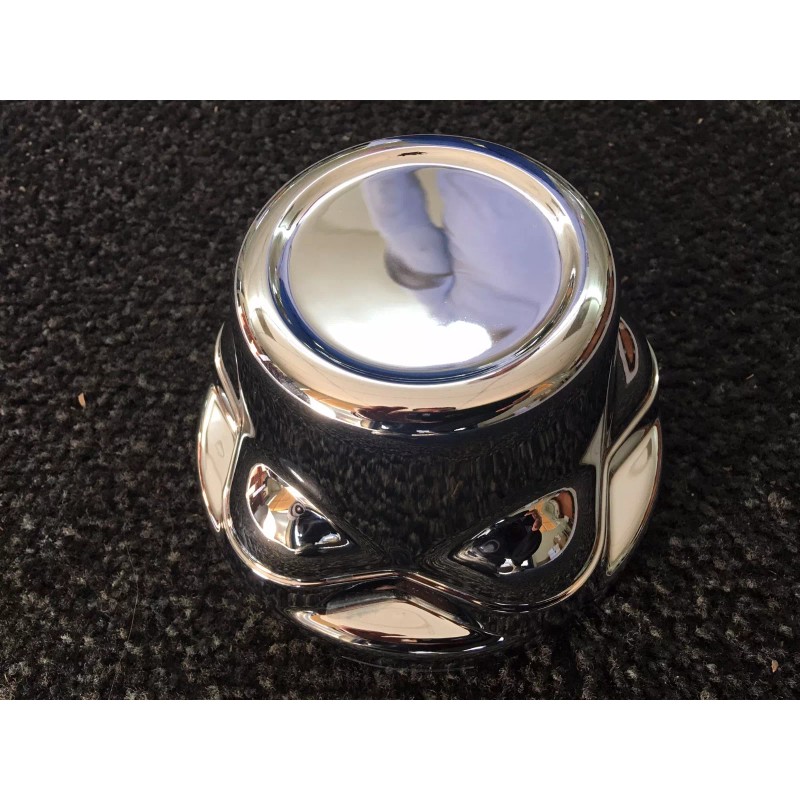 PHOENIX USA (2) Chrome Trailer Wheel Hub Cap Covers SHARP!!