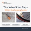 UNICHE 2-in-1 Valve Stem Caps with Valve Core Remover, Universal