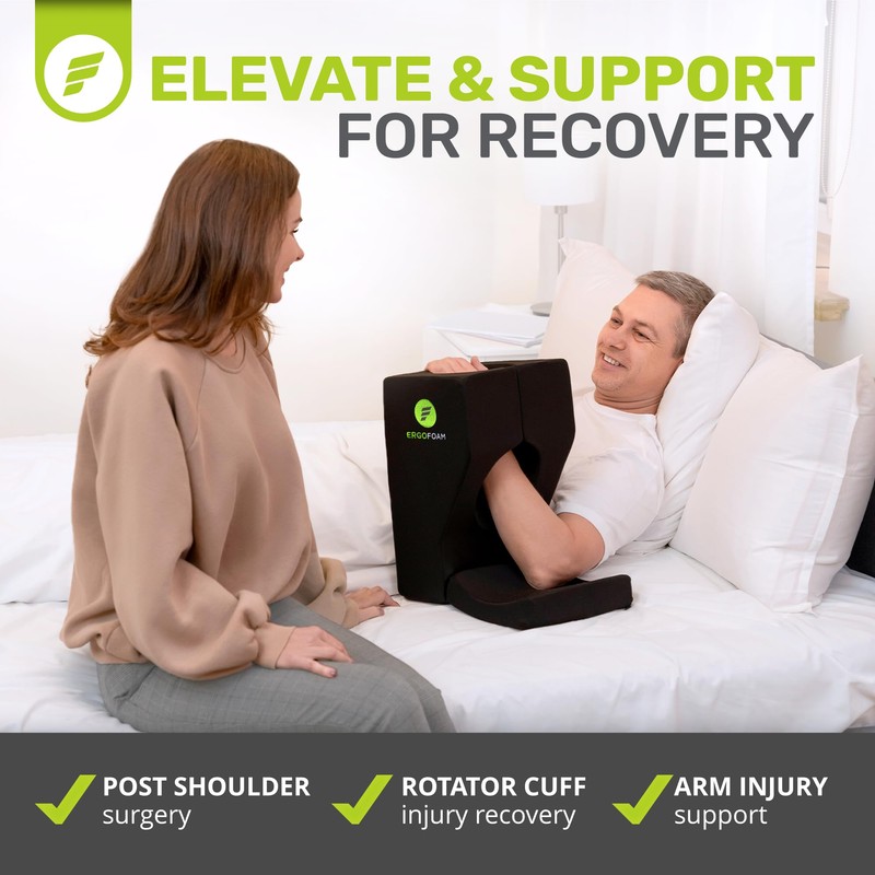 ErgoFoam Shoulder Surgery Pillow for Sleeping - Rotator Cuff Pillow