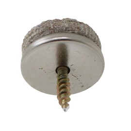 16pcs: 24mm Screw-On Floor Protection Felt Pads for Furniture, Tables & Chairs by Lifeswonderful
