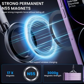 DOLYOFG DOLYOFG for Magsafe Car Mount,Strong Magnets & Low Profile Magnetic Phone Holder for Car Dashboard Windshield Universal Hands Free Car Phone Holder for iPhone 15 14 13 12 Pro Max Plus Android