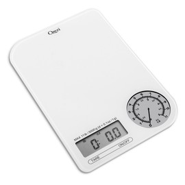 Ozeri Rev Digital Kitchen Scale with Electro-Mechanical Weight Dial, Gray Dial