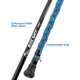 BLUEWING 6ft Heavy Duty Fiberglass Fishing Gaff with Stainless Steel Hook for Tuna Shark Marlin Big Game Saltwater Fish