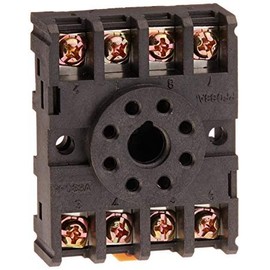 Octal Relay or Timer Socket Base DIN 8 Pin DIN or Panel Mount