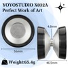 YOYOSTUDIO Yoyo Professional Unresponsive Yoyos with Dual Aluminum Alloy Rings,
