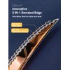 Xideman 16-Piece ​Modern Copper Hammered Silverware Set with Ultra Sharp