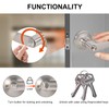 Brigligh High-Security Stainless Steel Door Handle with Lock and Key,