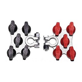 T-H MARINE SUPPLIES INC HYBT-5-DP Hydra Multi-conexión terminales de batería Marina, Plata, estándar