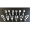 RSRacing SBC Chevy Chrome 6pt Header Bolt 12pc Kit 3/8"-16