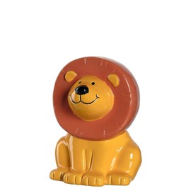 LEONARDO HOME Bambini Money Box 12.8 cm Lion, Ceramic, Yellow, Standard Size