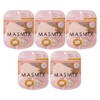 【まとめ買い】MASMiX KIDS バイカラーマスク 立体タイプ 35枚入（7枚×5個セット） ピンク×ロータス