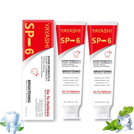 SP-6 Ultra Whitening Toothpaste, Deep Cleaning Care Fresh Breath Super Probiotic Toothpaste with Probiotic Oalance Oral Microbiot,120g/4.23Oz (2)