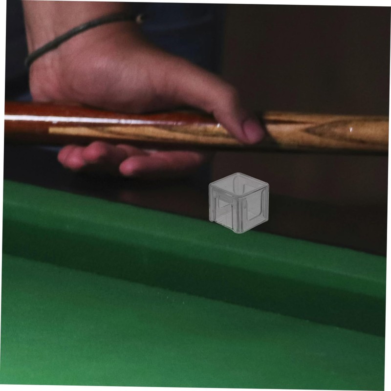 Outanaya 3pcs Clear Acrylic Pool Chalk Box Sealed Billiard Chalk
