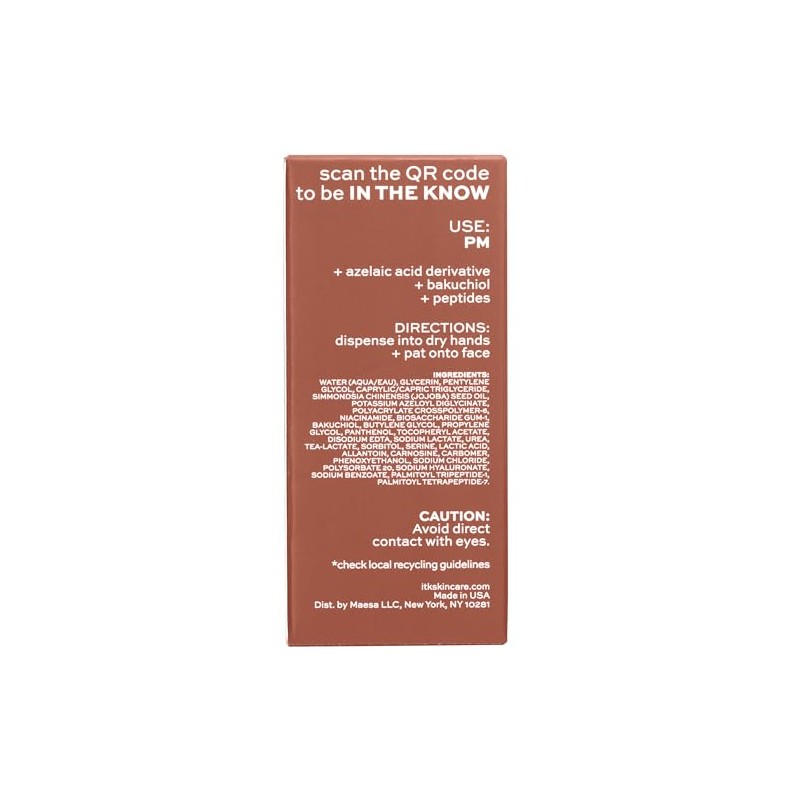 Nightly Clarifying Serum by ITK for Women - 1 oz