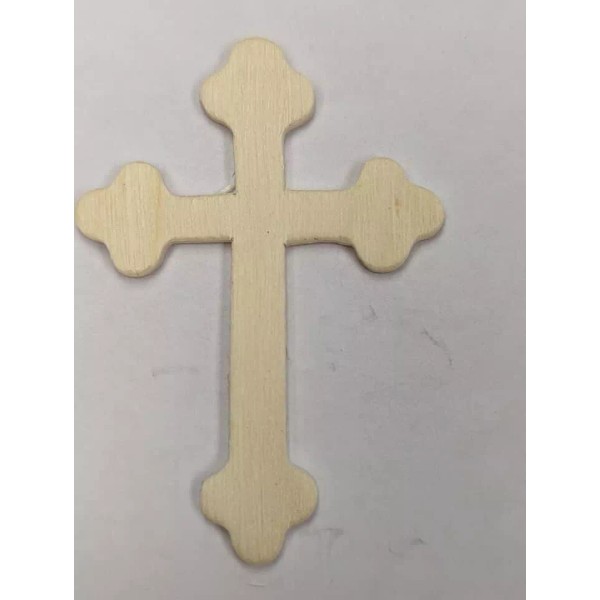 Light Weight Balsa Wood BUDDED style Cross 2-1/2 x 1-3/4"