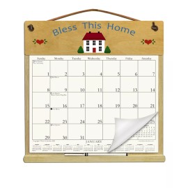 Kim's Calendars BLESS THIS HOME CALENDAR HOLDER - REFILLABLE EVERY YEAR!
