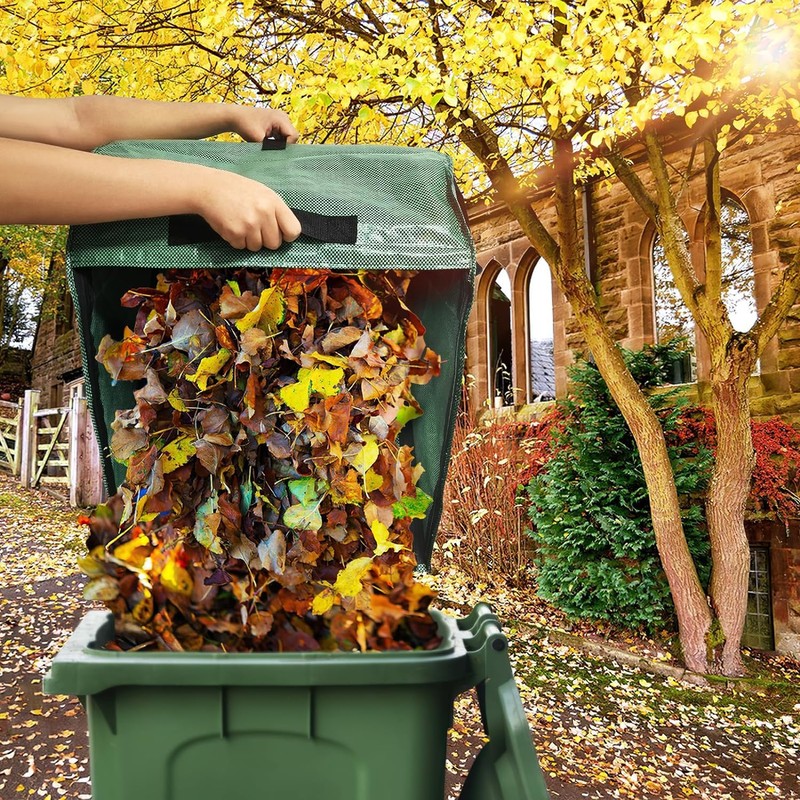 Leaf scoop leaf collector,Extra large lawn bags leaf bags,Foldable yard