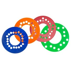 FSCLB Wheel Bolt Pattern Measuring Tool Set, 4 5 6 Lug Lug Bolt Pattern Template Guide, 4 Pieces