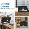 DSDCDJ File Box with Lock - Portable File Organizer Box