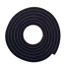 Frost King R738H Self-Stick Foam Rubber Foal Weatherseal, 3/8" W, 7/16" T, 10 ft L, Black