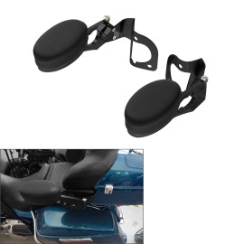 TCMT Black Passenger Armrests Adjustable Fit For Harley Touring Street Glide 14-24 23