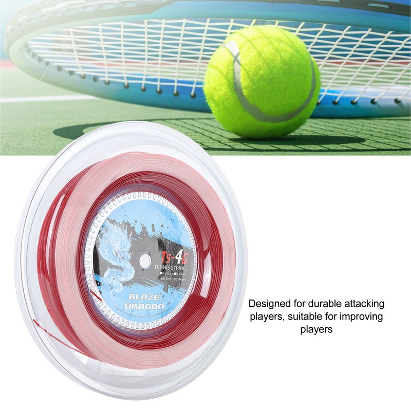 TS 4G 200m Reel Tennis String Line Polyester Tennis String