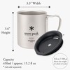 Snow Peak MG053 Titanium Double Mug, 15.2 fl oz (450