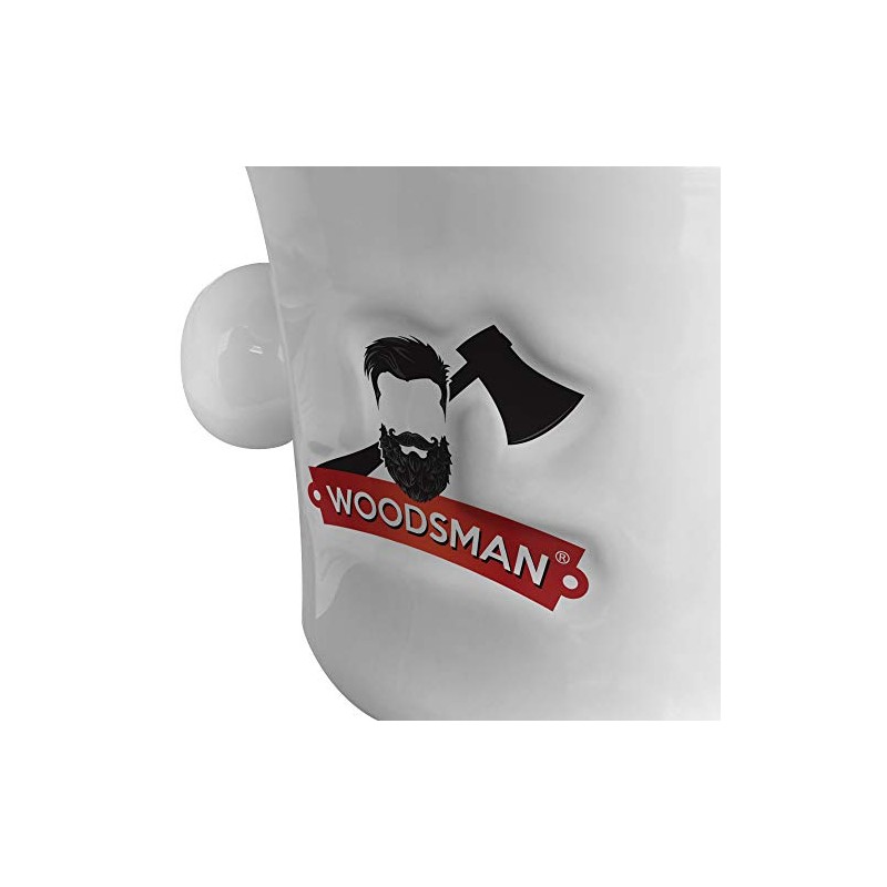Woodsman - Bowl de Afeitado en Cerámica Blanco cuenco de