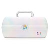 Caboodles On-The-Go Girl Makeup Box, White Opal, Hard Plastic Makeup