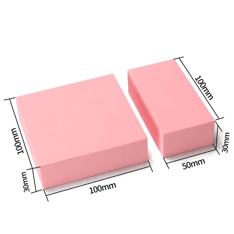 CNCTOPBAOS 4Pcs Pink Resin Board Sheet Instead of Wood for