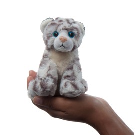 The Petting Zoo Snow Leopard Stuffed Animal Plushie, Gifts for Kids, Wild Onez Babiez Zoo Animals, Snow Leopard Plush Toy 6 inches