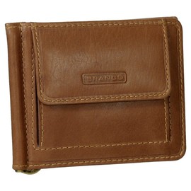 Wallet Purse with $ clip real leather black brown or Cognac NEW Size: Unique Size