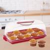 Cosmoplast Süßigkeitentür, Plumcake, Käse, mit Gitter für Muffin, zum Transport,