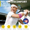 CAMBIVO 2 Pack Tennis Elbow Support Strap With 2 Short
