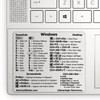 Synerlogic (100pcs) Windows PC Reference Keyboard Shortcut Sticker | Vinyl,